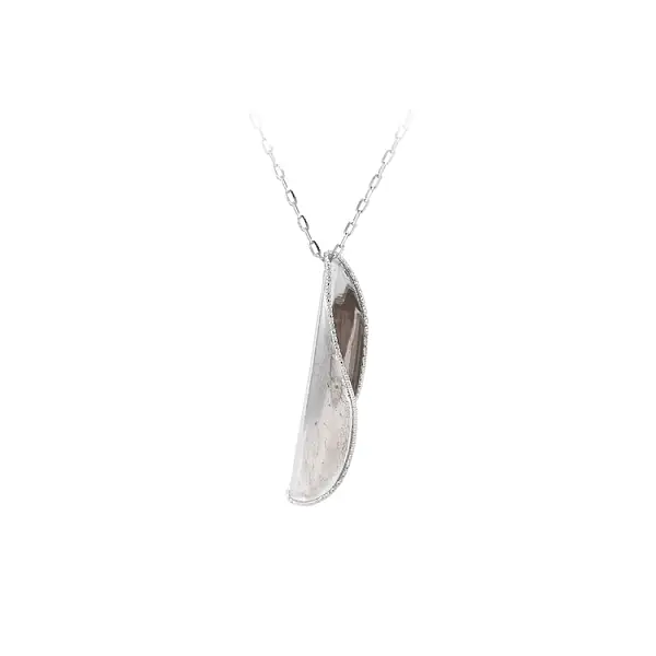 Ladies White Gold Necklace
