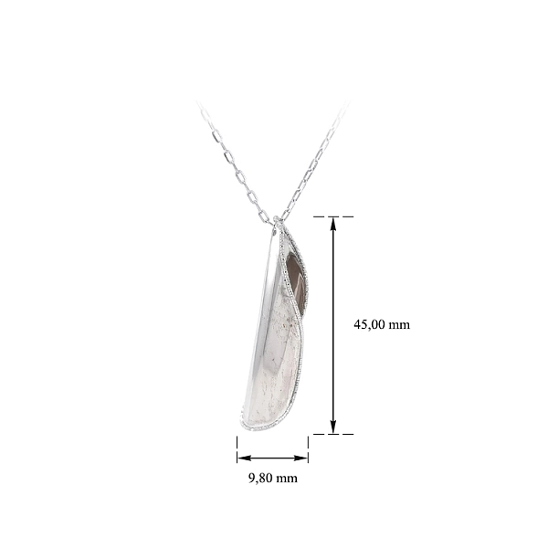 Ladies White Gold Necklace