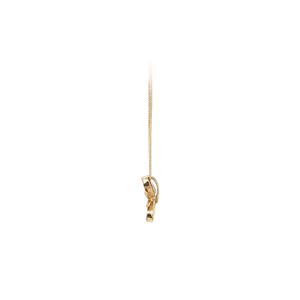 Gold Butterfly Necklace with Zirconias