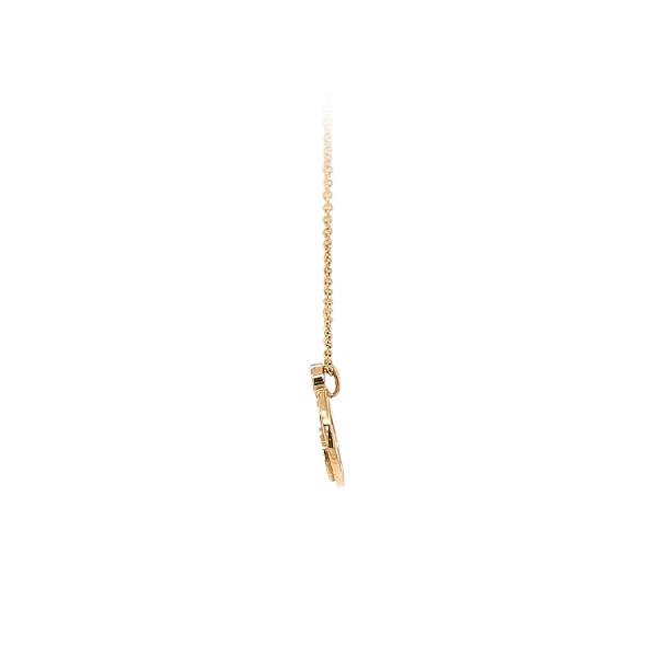 Gold Necklace with Zircons