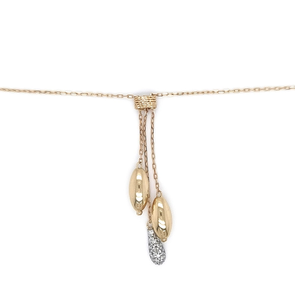 Necklace with Zirconias in Gold