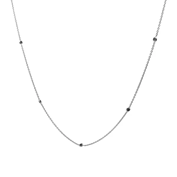 Gold Chain with Black Stones