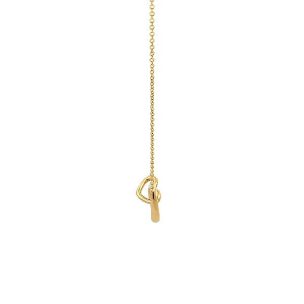 Gold Necklace Linked Hearts