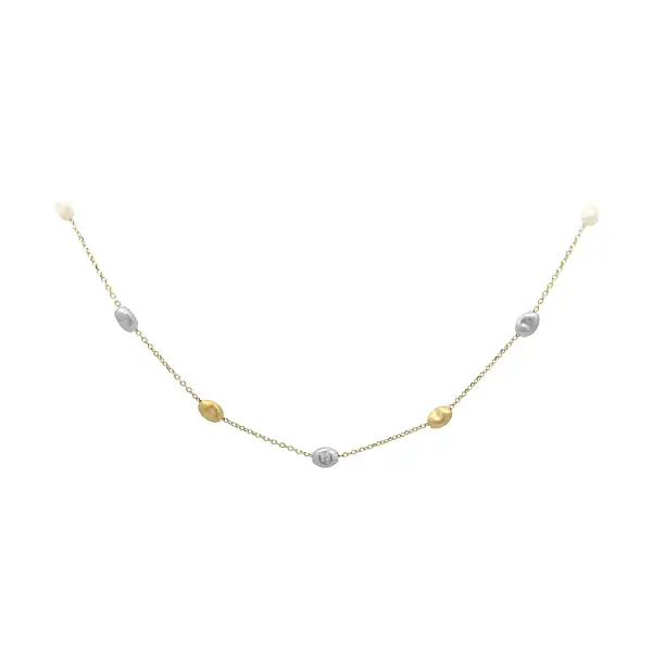 Ladies Necklace made of Combination Gold