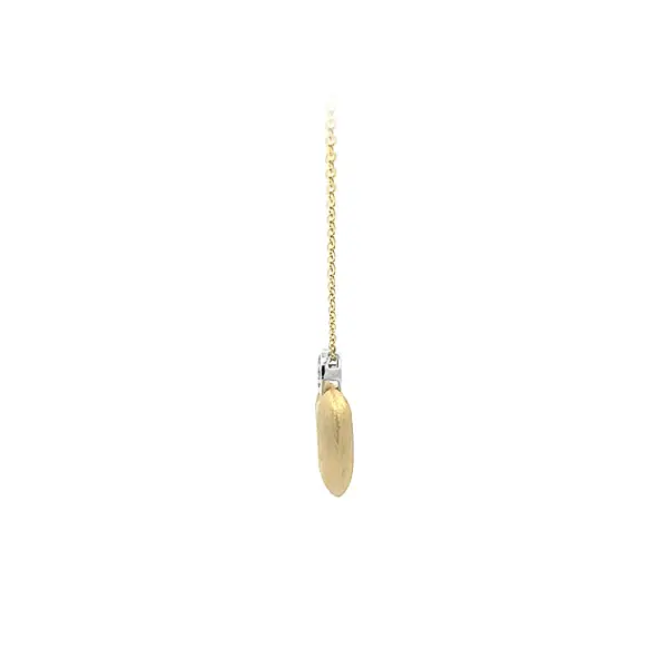 Gold Heart Necklace with Zirconias