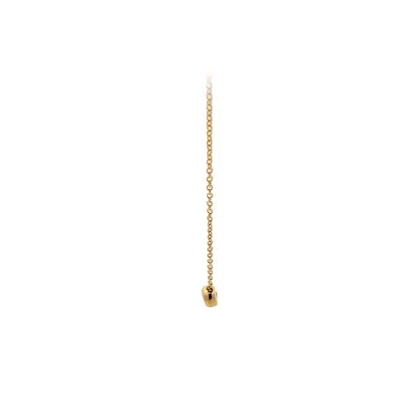Gold Solitaire Necklace with Zircon