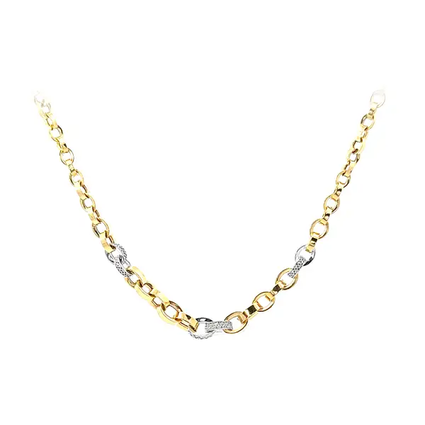 Necklace with Zircones in Gold