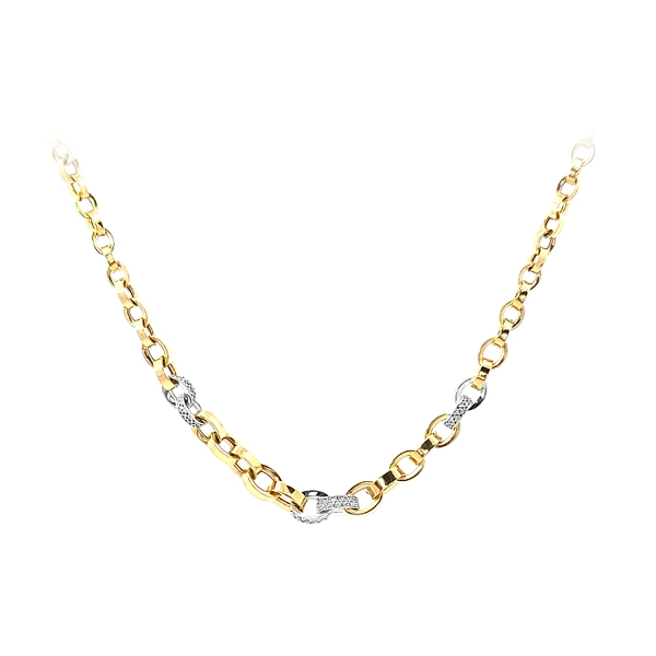 Necklace with Zircones in Gold