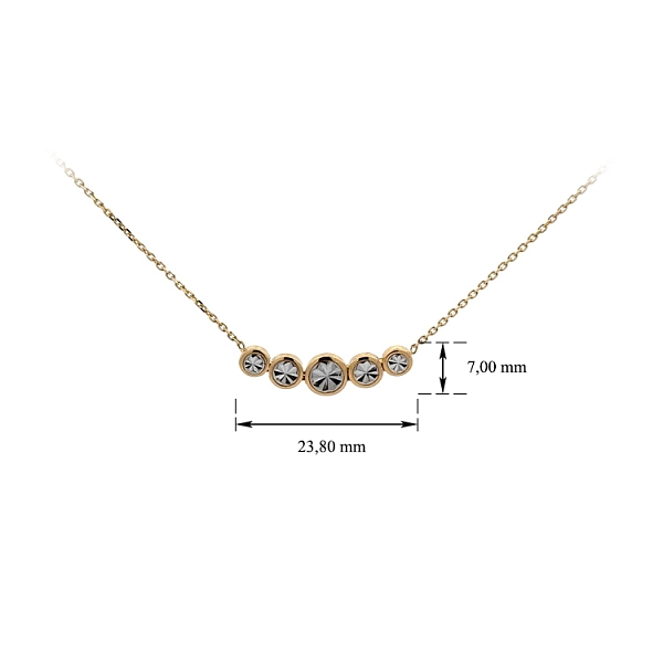 Necklace made of Combined Gold