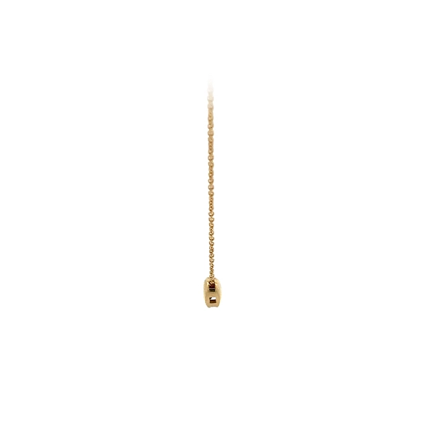 Gold Heart Necklace with Zircon