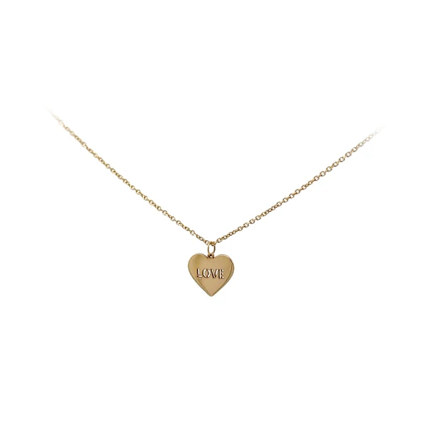 Gold Heart Love Necklace