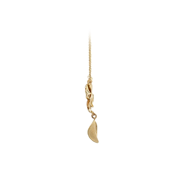 Gold Necklace with Enamel
