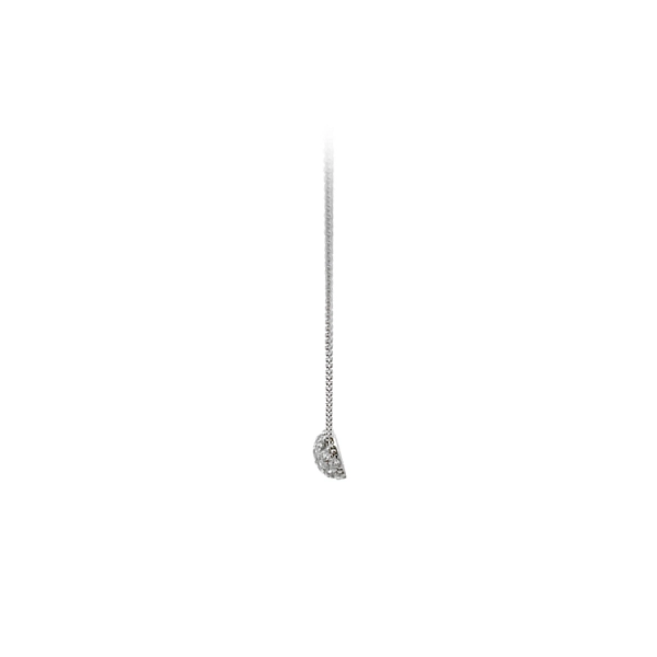 Necklace with White Gold Zircons
