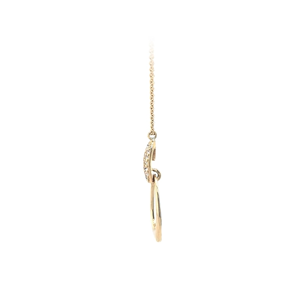 Gold Necklace with Zircons
