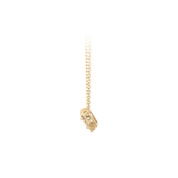 Gold Necklace with Zircons