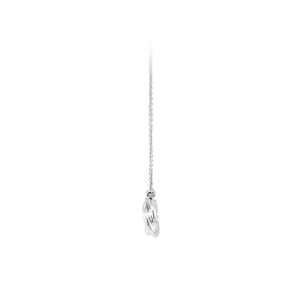 Women's White Gold Zircon Necklace