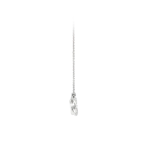 Women's White Gold Zircon Necklace