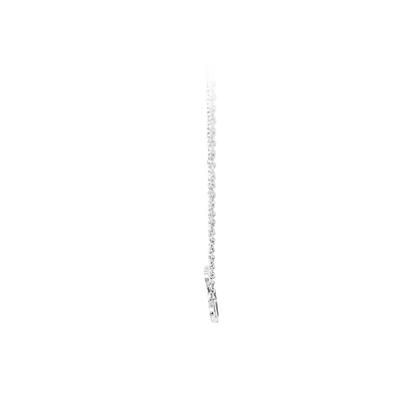 Necklace Connected Hearts in White Gold