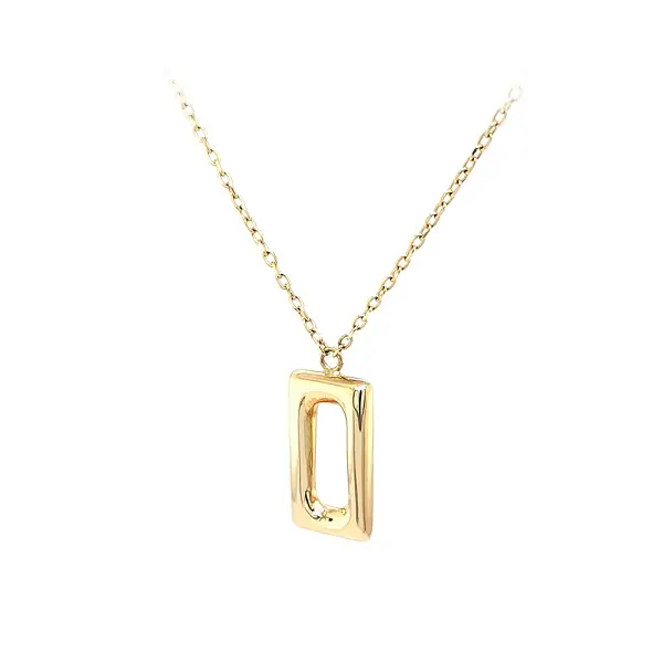 Gold Necklace of Geometric Shape