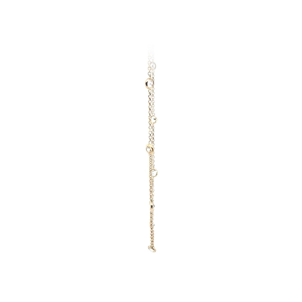 Gold Necklace with Zircons