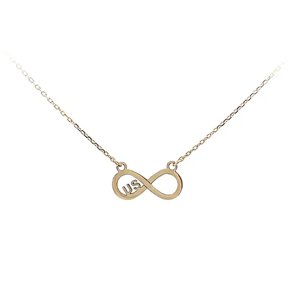 Golden Infinity Necklace