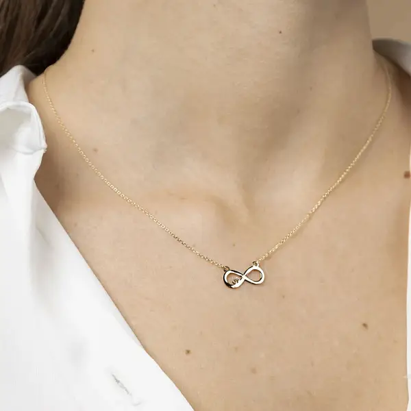 Golden Infinity Necklace