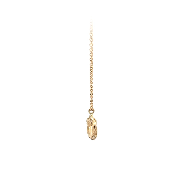 Gold Necklace with Zircons