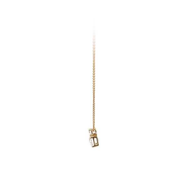 Gold Necklace with Zircons