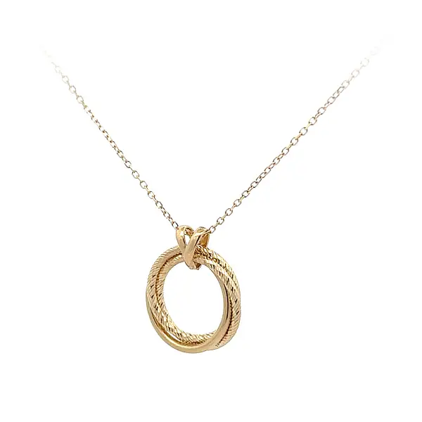Gold Necklace Circle