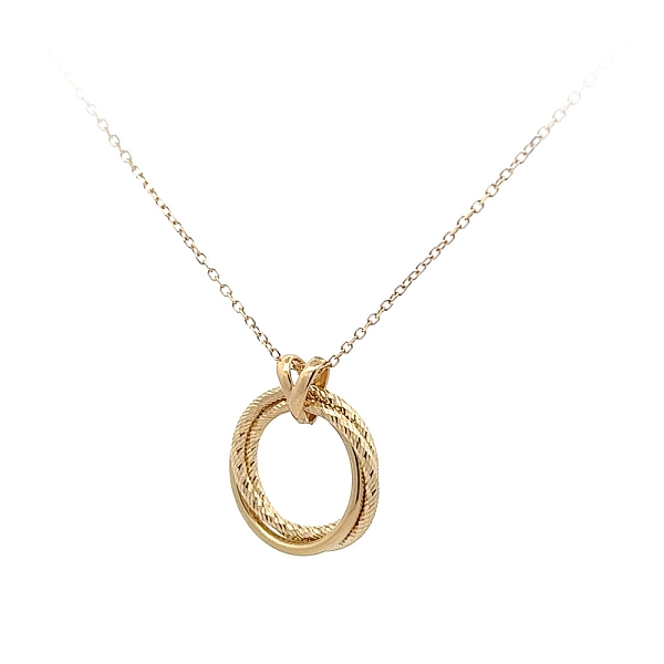 Gold Necklace Circle