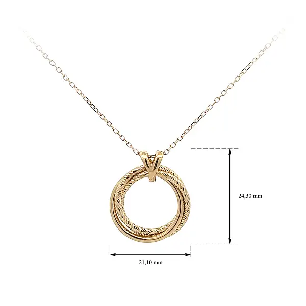 Gold Necklace Circle