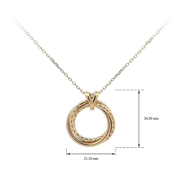 Gold Necklace Circle
