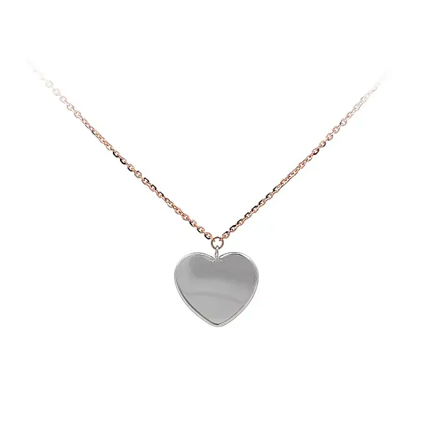 Necklace Hearts of Combination Gold