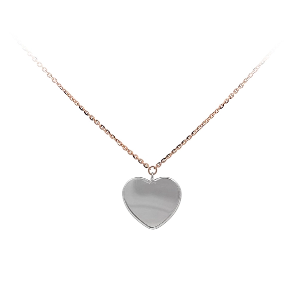 Necklace Hearts of Combination Gold