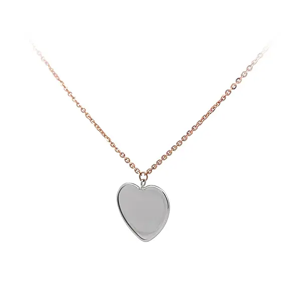 Necklace Hearts of Combination Gold