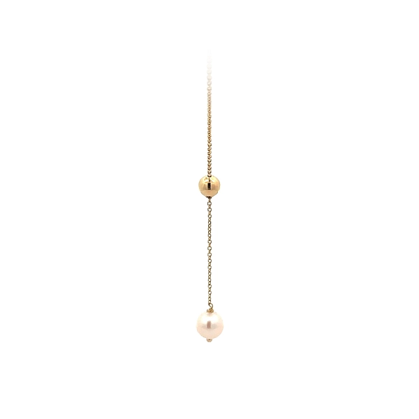 Gold Necklace with Pearl