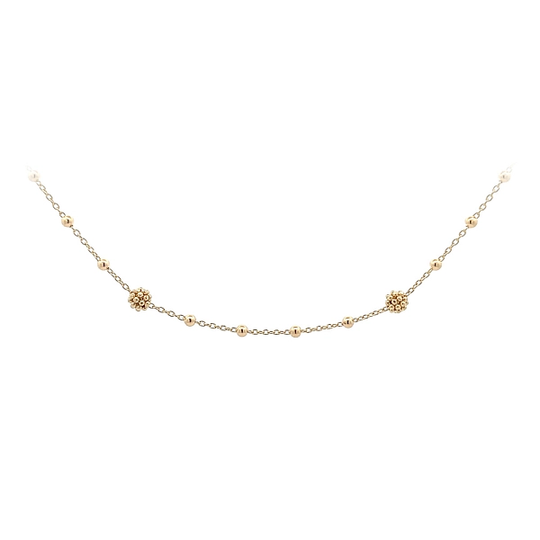 Gold Ladies Necklace Beads