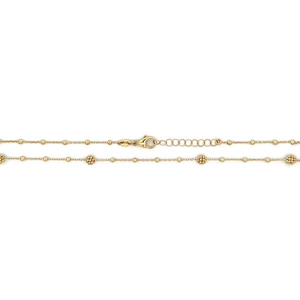 Gold Ladies Necklace Beads