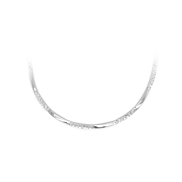 Ladies White Gold Necklace