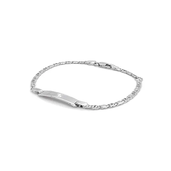 Children's Bracelet with White Gold Plate