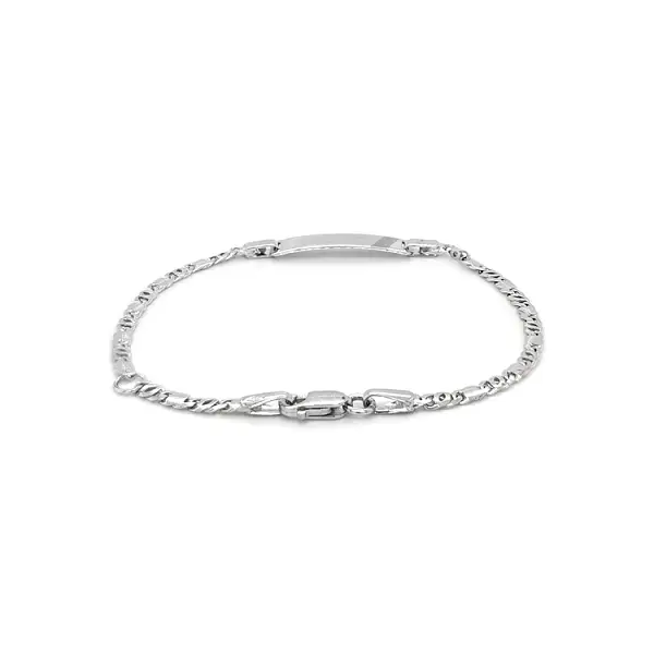 Children's Bracelet with White Gold Plate