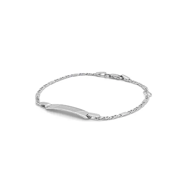 Children's Bracelet with White Gold Plate