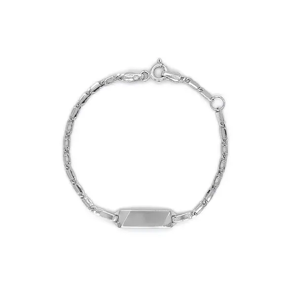 Children's Bracelet with White Gold Plate
