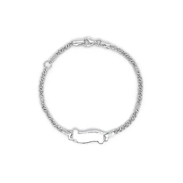 Children's Bracelet with White Gold Plate
