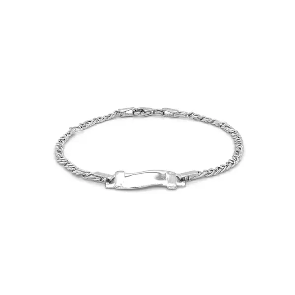 Children's Bracelet with White Gold Plate
