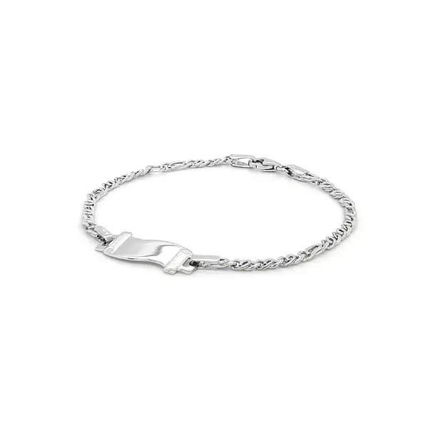 Children's Bracelet with White Gold Plate