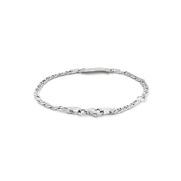 Children's Bracelet with White Gold Plate