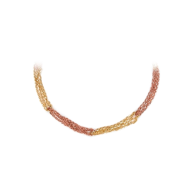 Ladies Chain made of Combination Gold