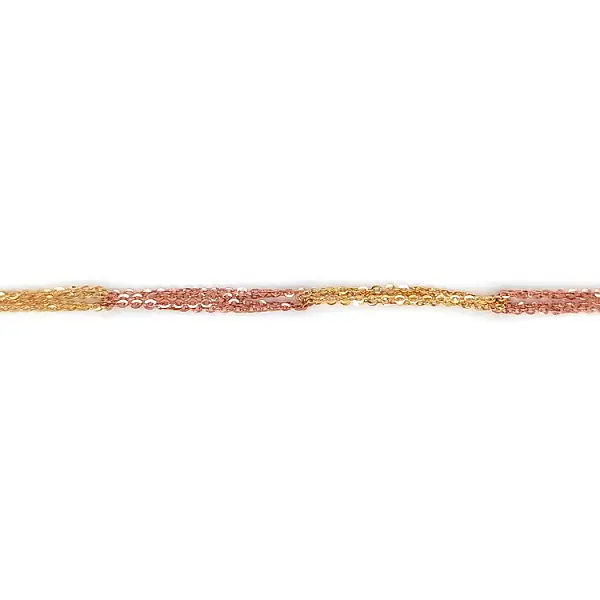 Ladies Chain made of Combination Gold