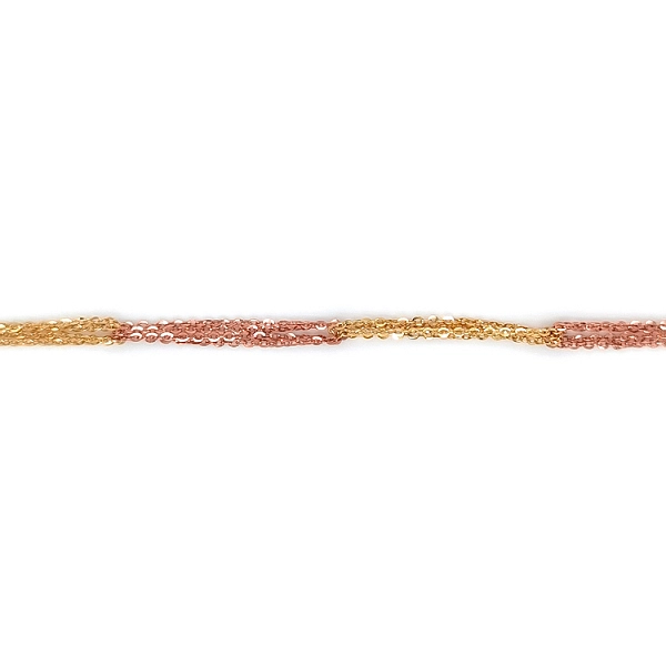 Ladies Chain made of Combination Gold